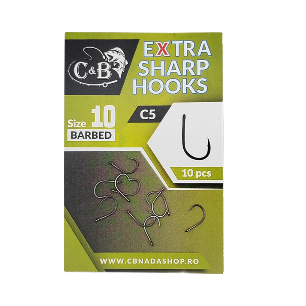 Carlige C&B Nr. 10 - C5 Extra Sharp - 10 Buc