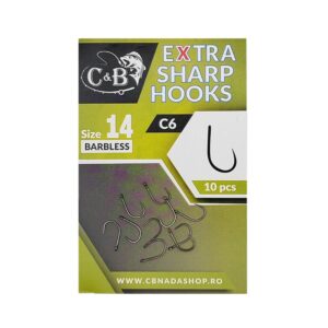 Carlige C&B Nr. 14 - C6 Extra Sharp - 10 Buc