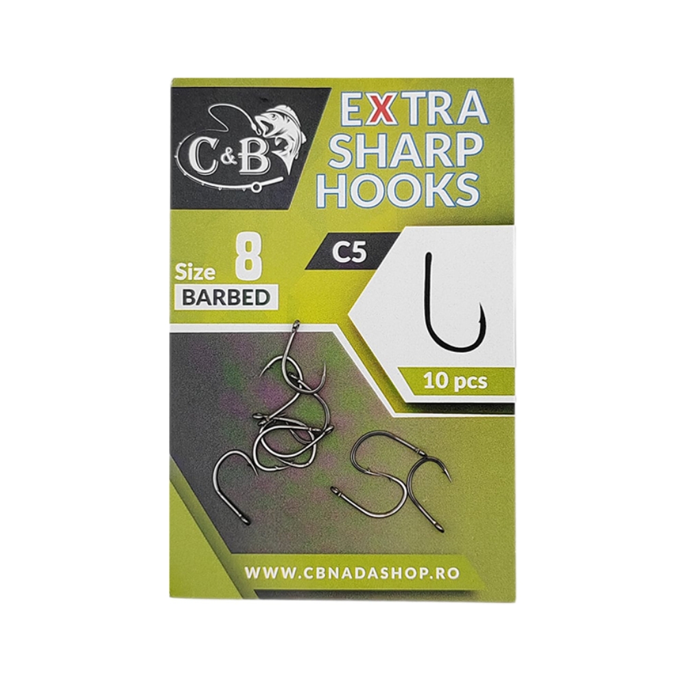 Carlige C&B Nr. 8 - C5 Extra Sharp - 10 Buc