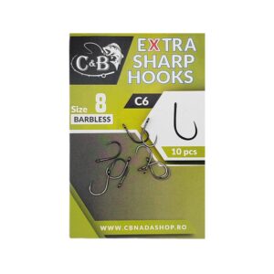 Carlige C&B Nr. 8 - C6 Extra Sharp - 10 Buc