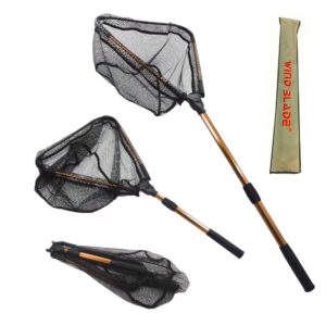 Minciog triunghiular 60x60x60 cu maner telescopic, husa, 3 tronsoane, lungime 260 cm Wind Blade