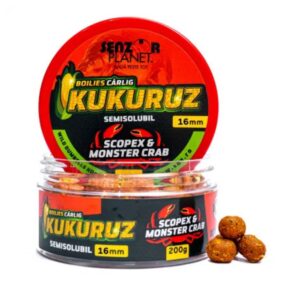 Boilies Kukuruz Pentru Carlig Scopex-Monster Crab 16 mm - 200 g