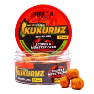 Boilies Kukuruz Pentru Carlig Scopex-Monster Crab 20 mm - 200 g